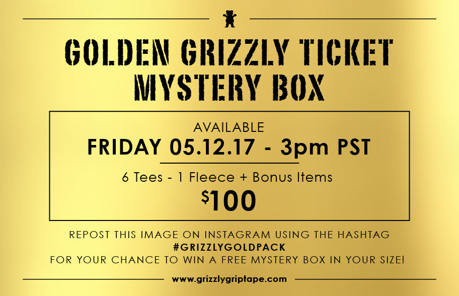 Grizzly Golden Ticket Mystery Boxes Are Back Friday 5/12 Grizzly Griptape