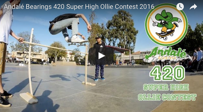 Andalé Bearings 420 Super High Ollie Contest 2016