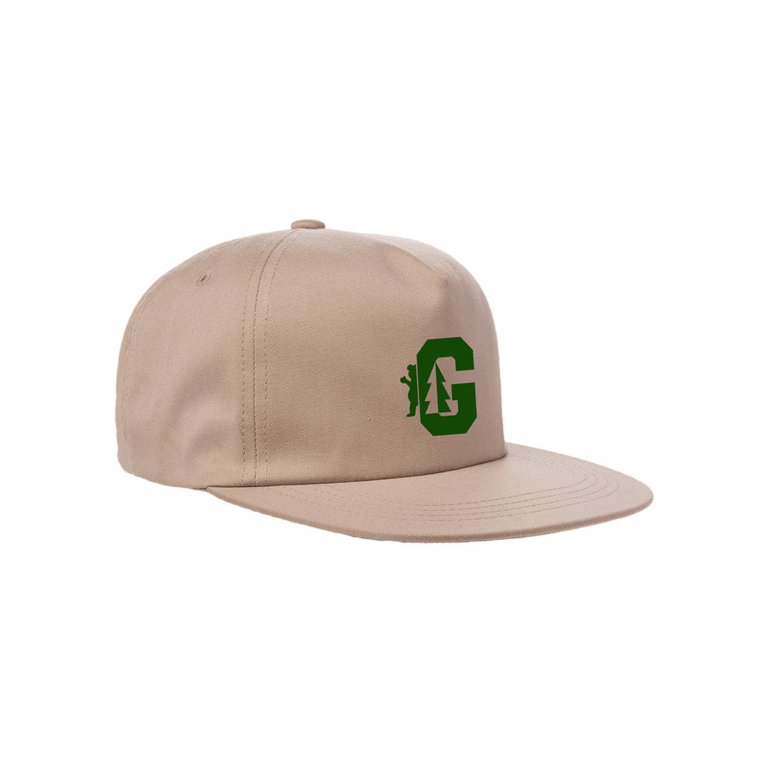 Evergreen Unstructured Snapback Hat - Khaki