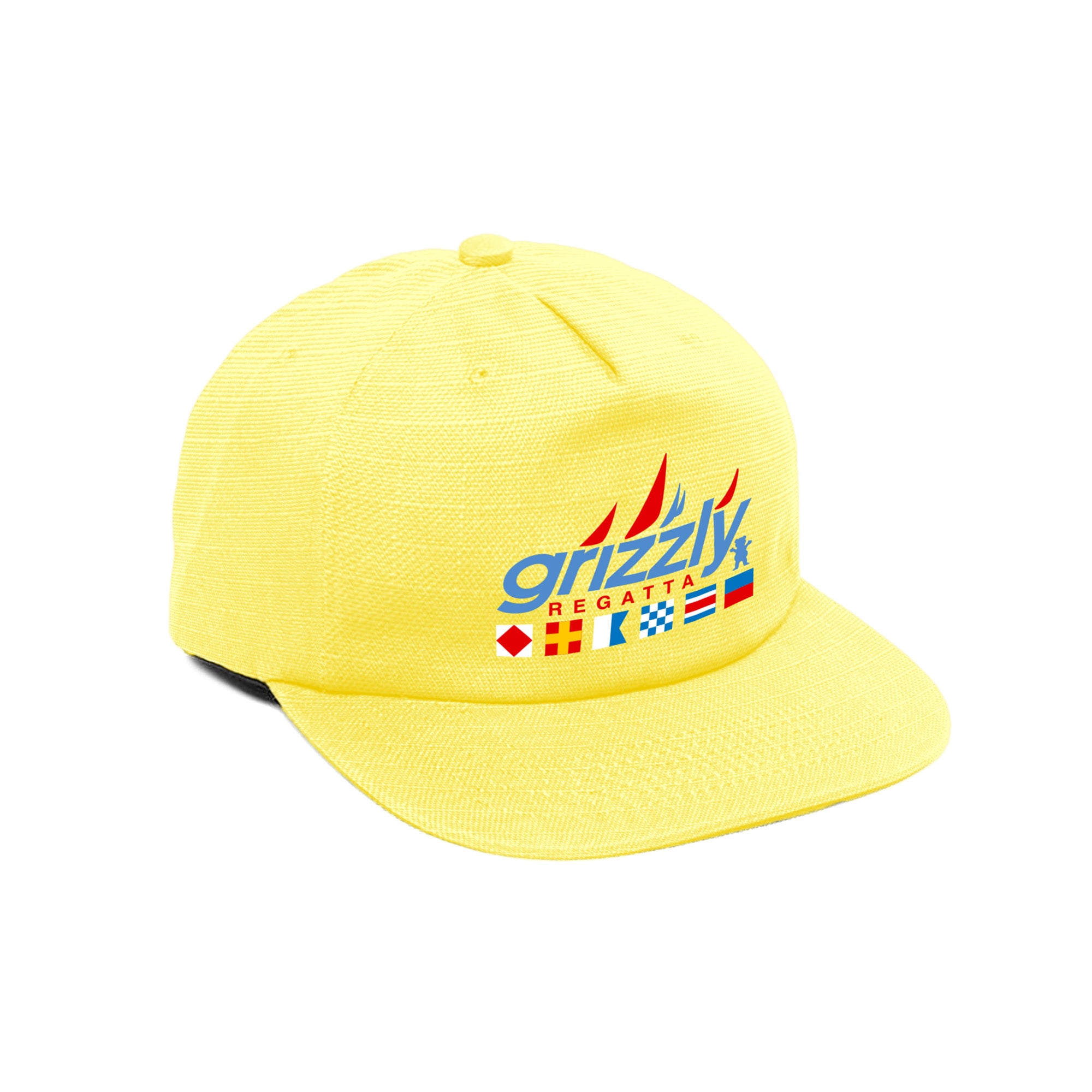 Regatta Unstructured Strapback Hat Yellow Grizzly Griptape