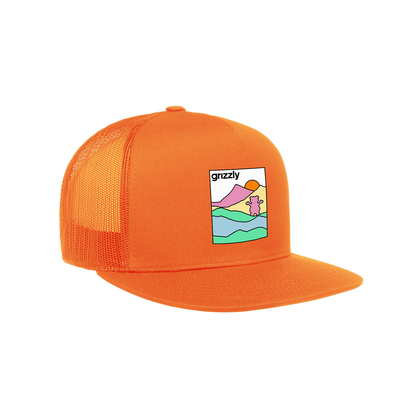 Acid Hike Trucker Snapback Hat - Orange