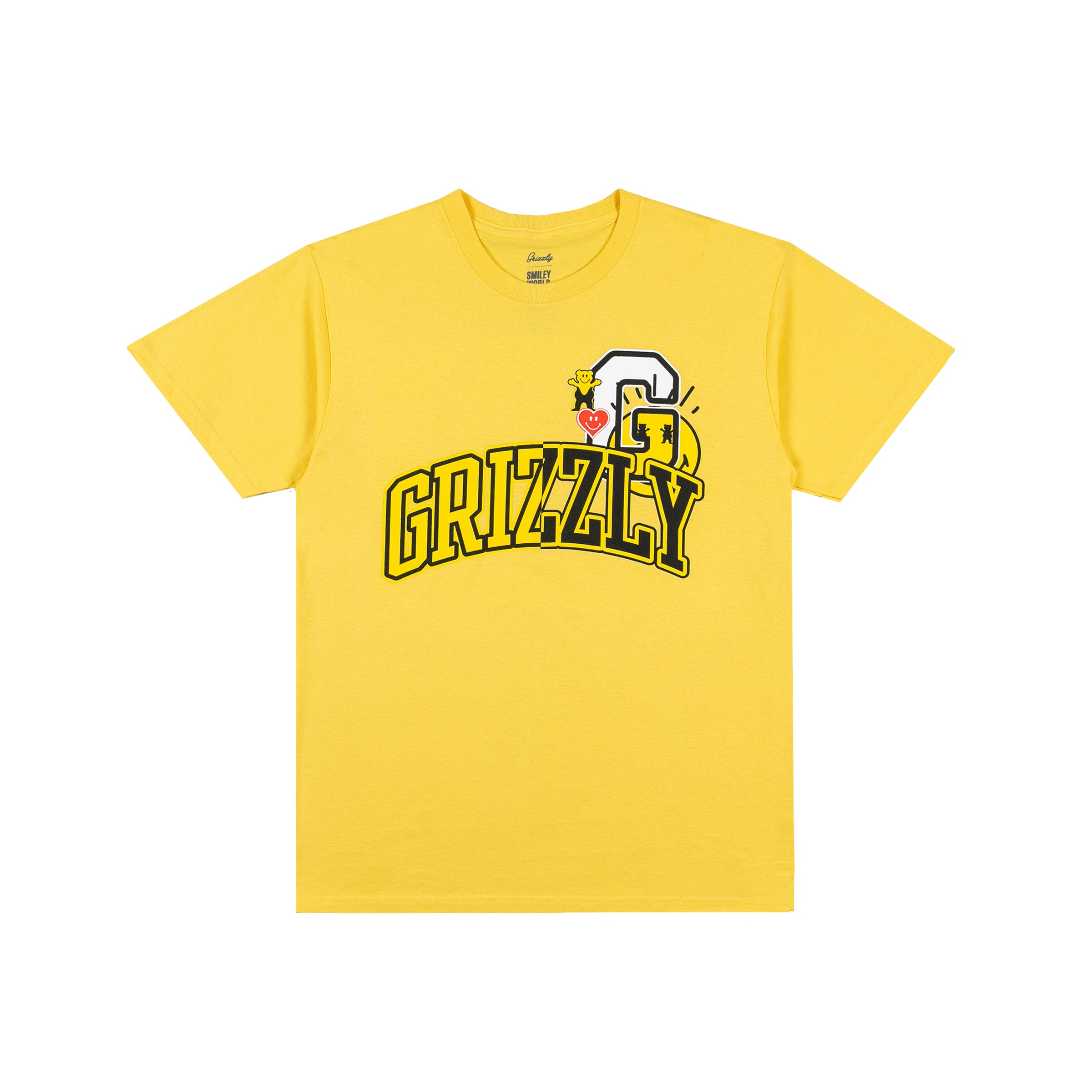 School Of Happiness SS Tee Yellow Grizzly Griptape