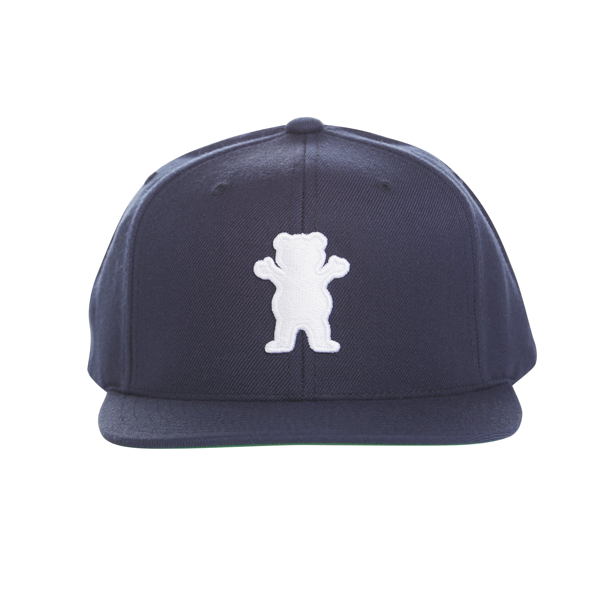Grizzly Griptape OG Bear Snapback in Navy / White