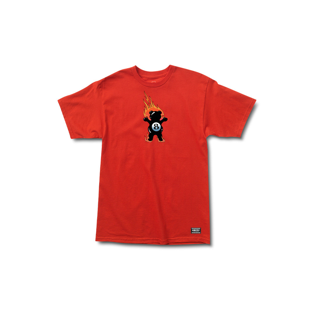 Behind The 8Ball SS Tee - Red