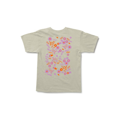 Smell The Flowers SS Tee - Cream