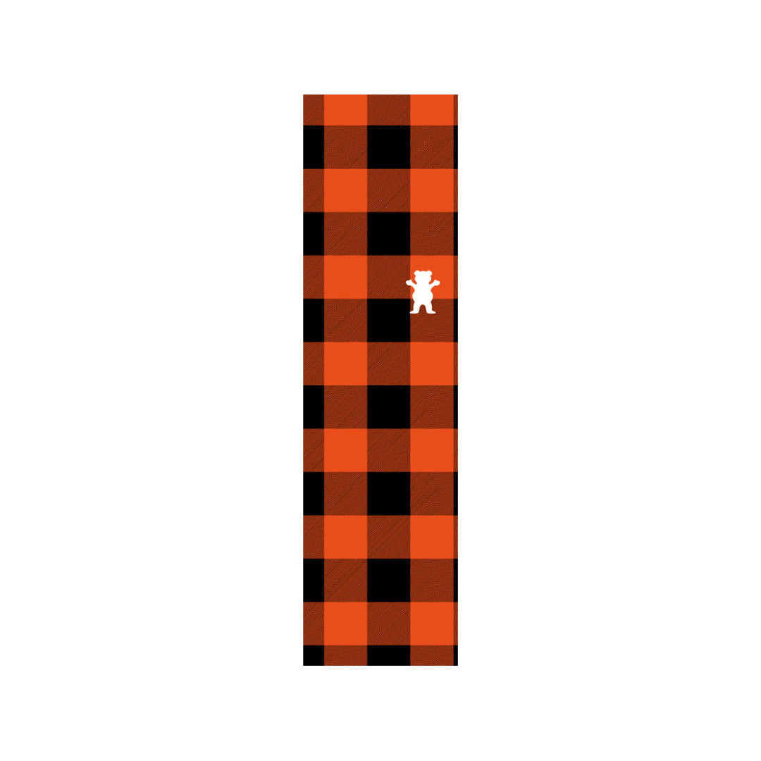 Lumberjack Plaid Griptape Sheet - Orange