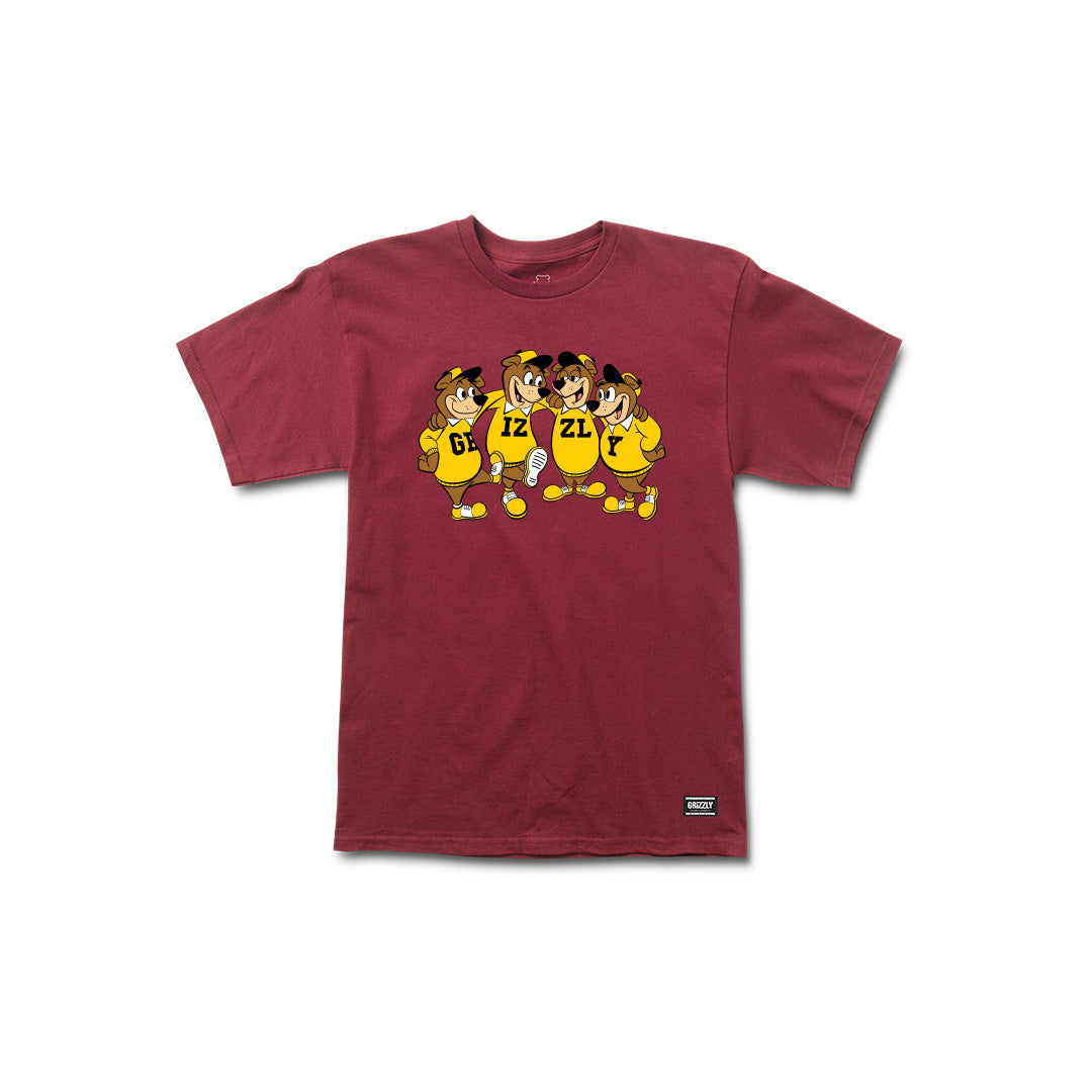 Sidelines SS Tee - Burgundy