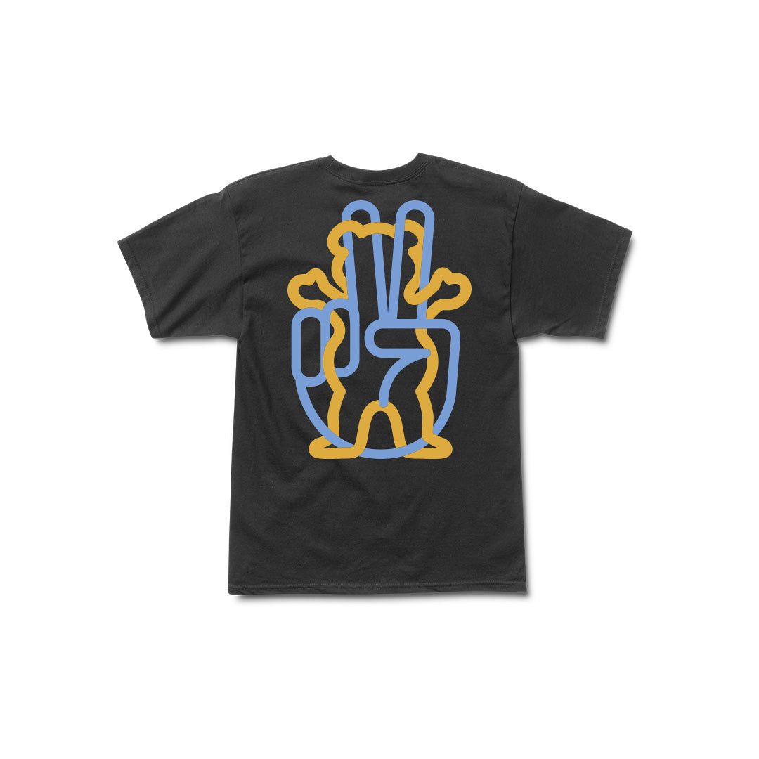 Peace Out SS Tee - Black