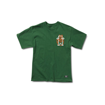 Peace Out SS Tee - Forrest Green
