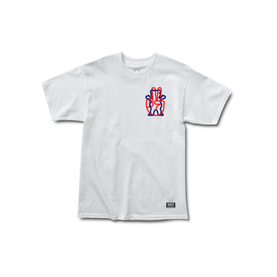 Peace Out SS Tee - White