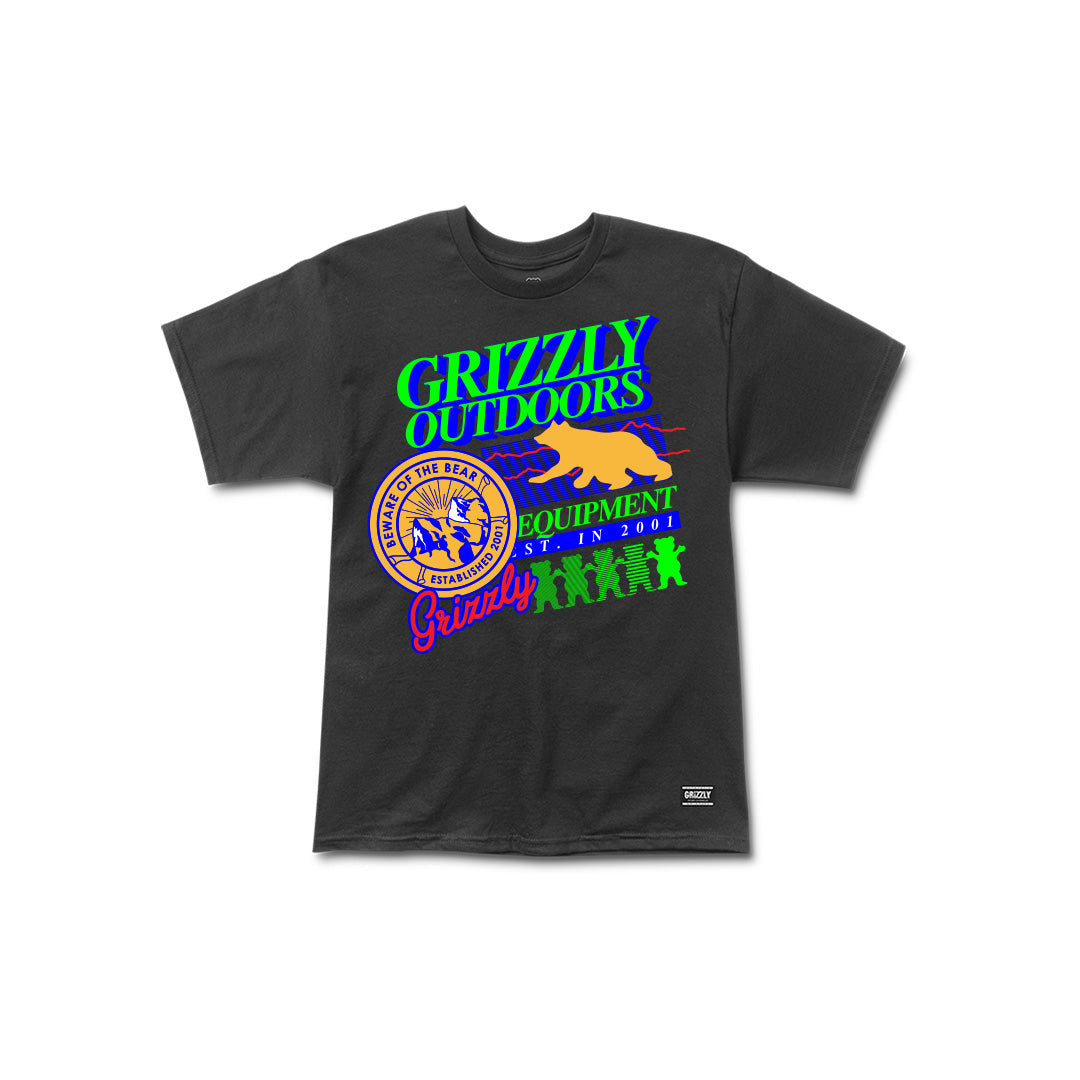 Neon Trail SS Tee - Black