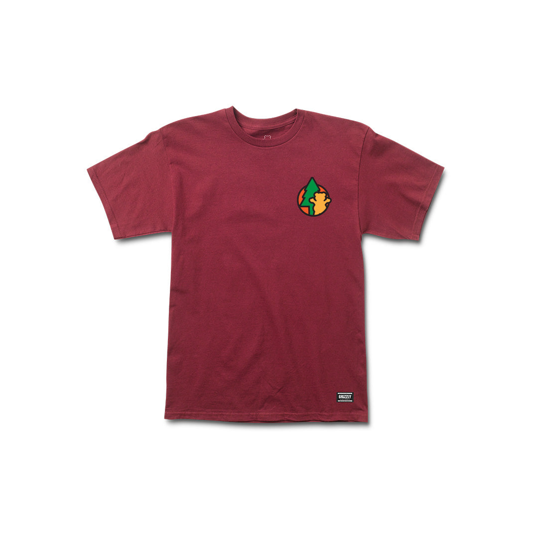 Evergreen SS Tee - Burgundy