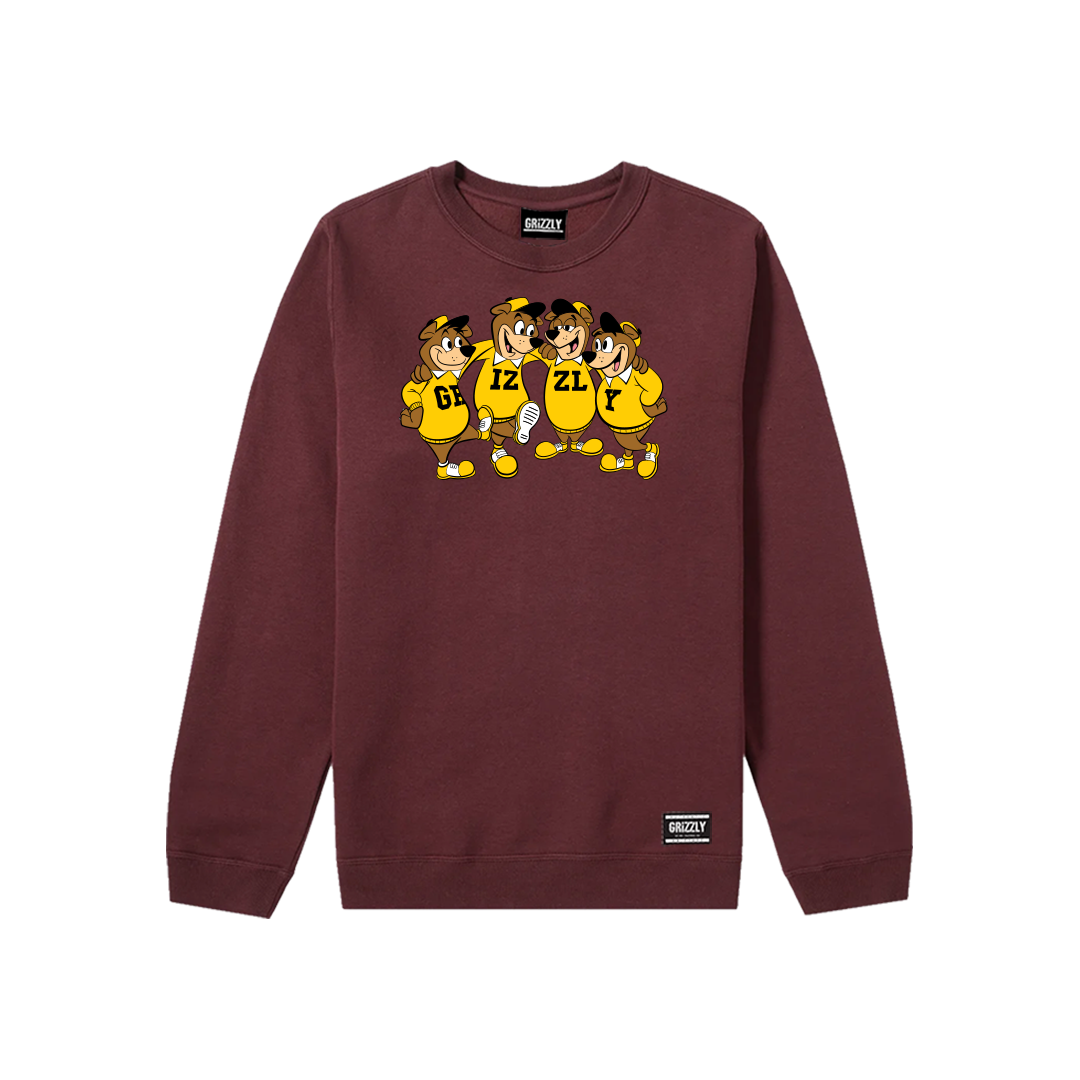 Sidelines Crewneck Crewneck - Burgundy