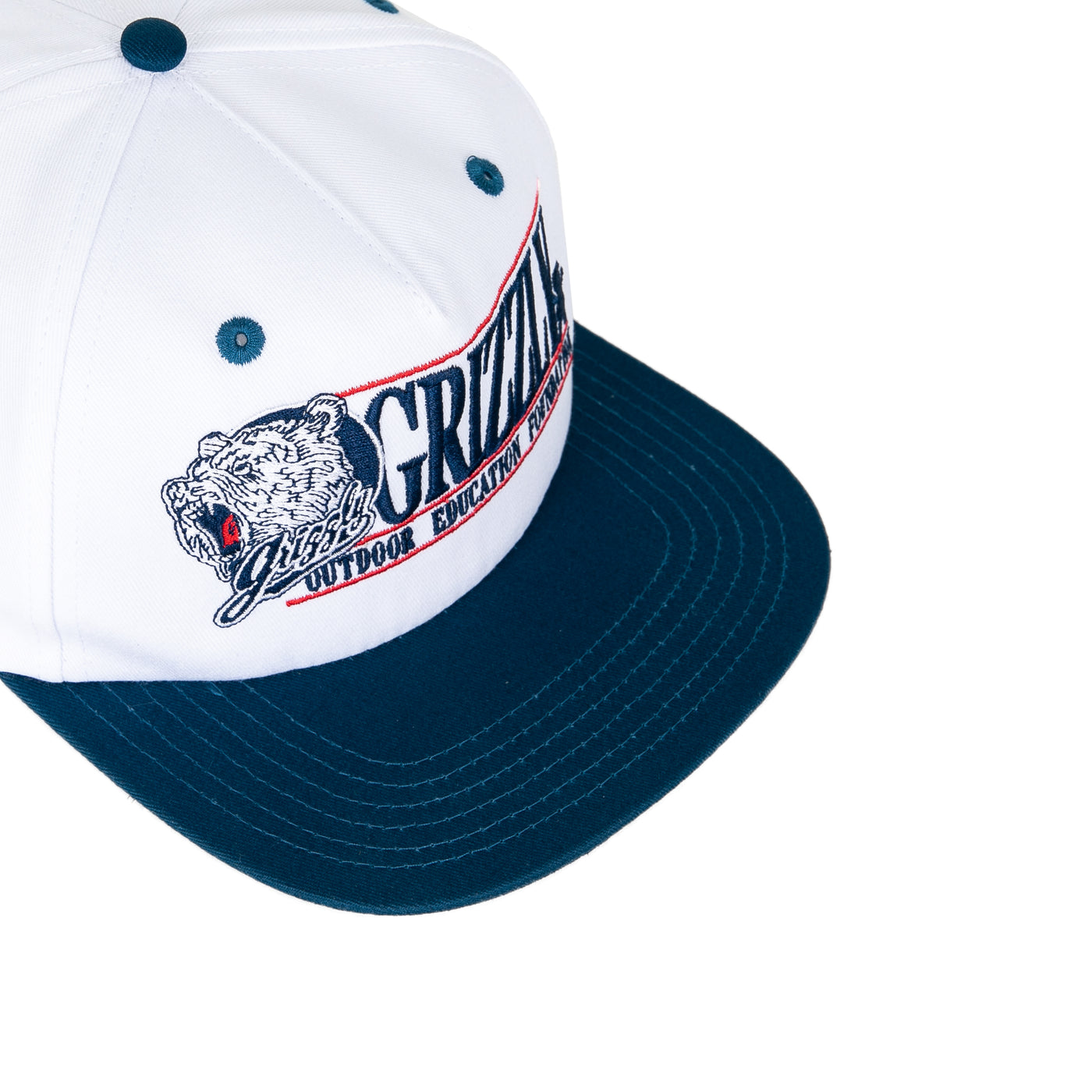 Alma Matter Snapback Hat - White