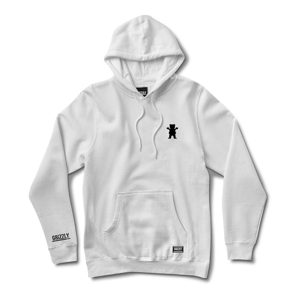 [GRAVER]★TAPE LOGO HOODIE OGBEAR_EMBROIDERED_HOODIE_WHT_