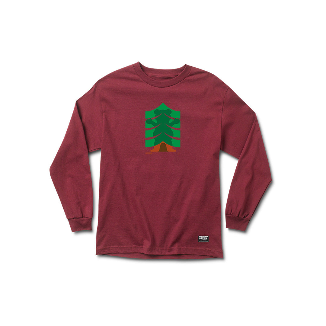 Strong Branches LS Tee - Burgundy