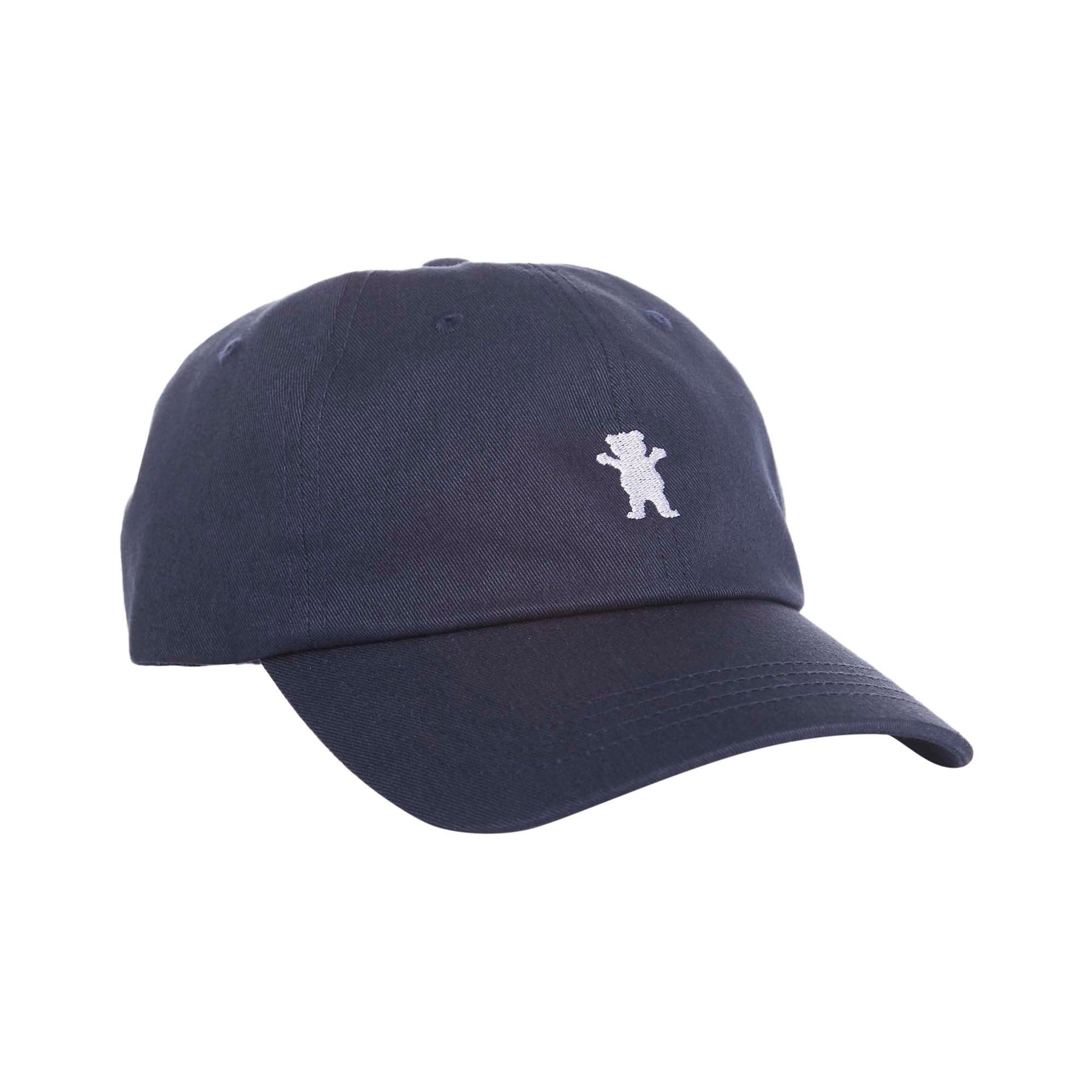 Grizzly Griptape OG Bear Dad Hat in Navy / White