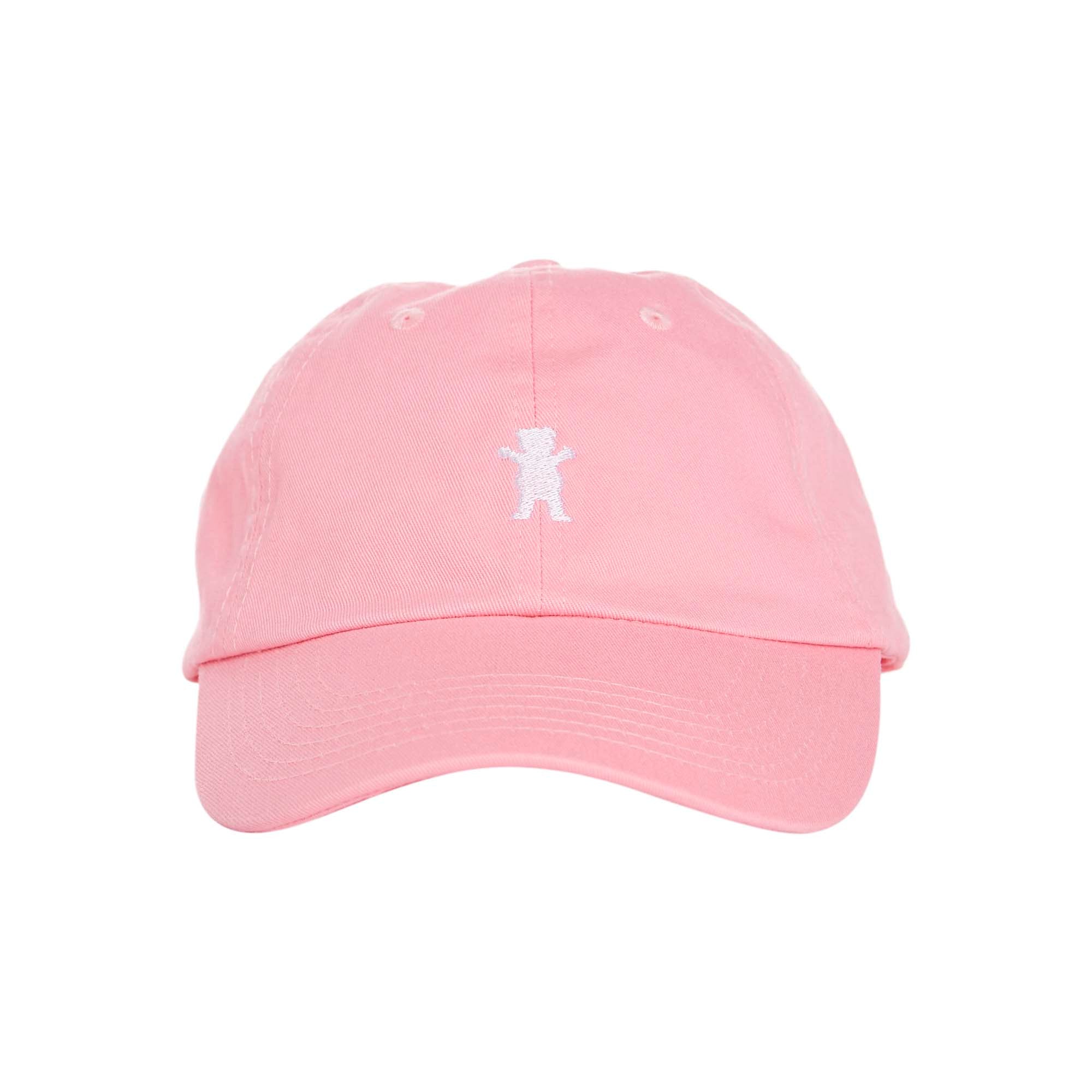 Grizzly Griptape OG Bear Dad Hat in Pink
