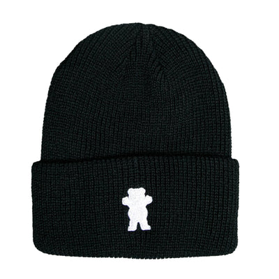 Og Bear Embroidered Beanie Black