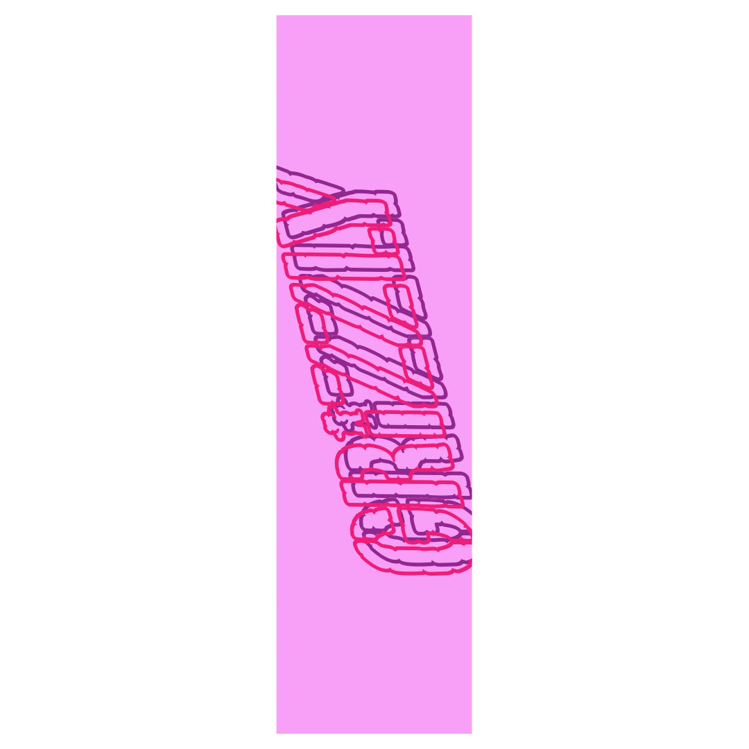 3D Glasses Griptape Sheet Pink