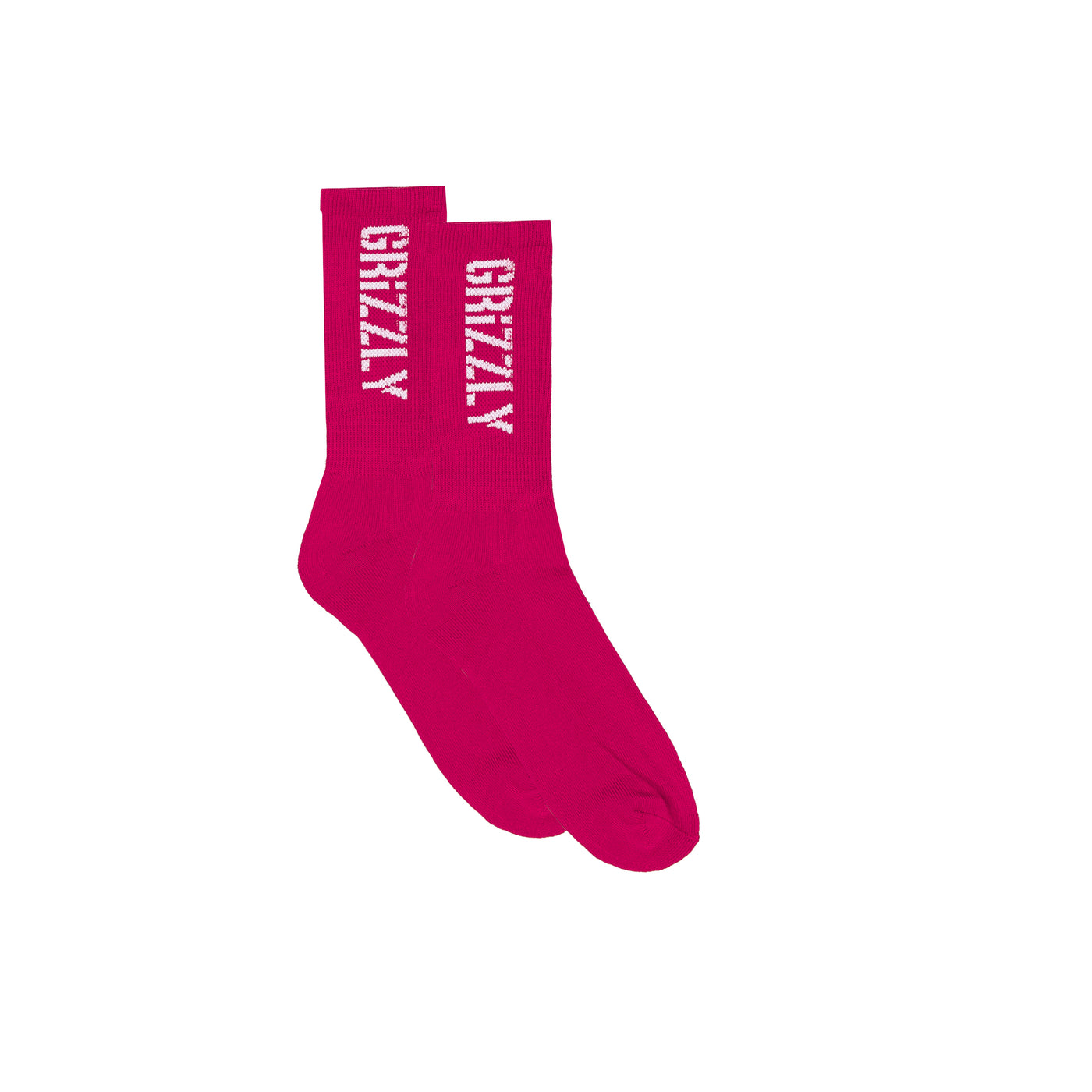 Stamp Socks - Pink/ White