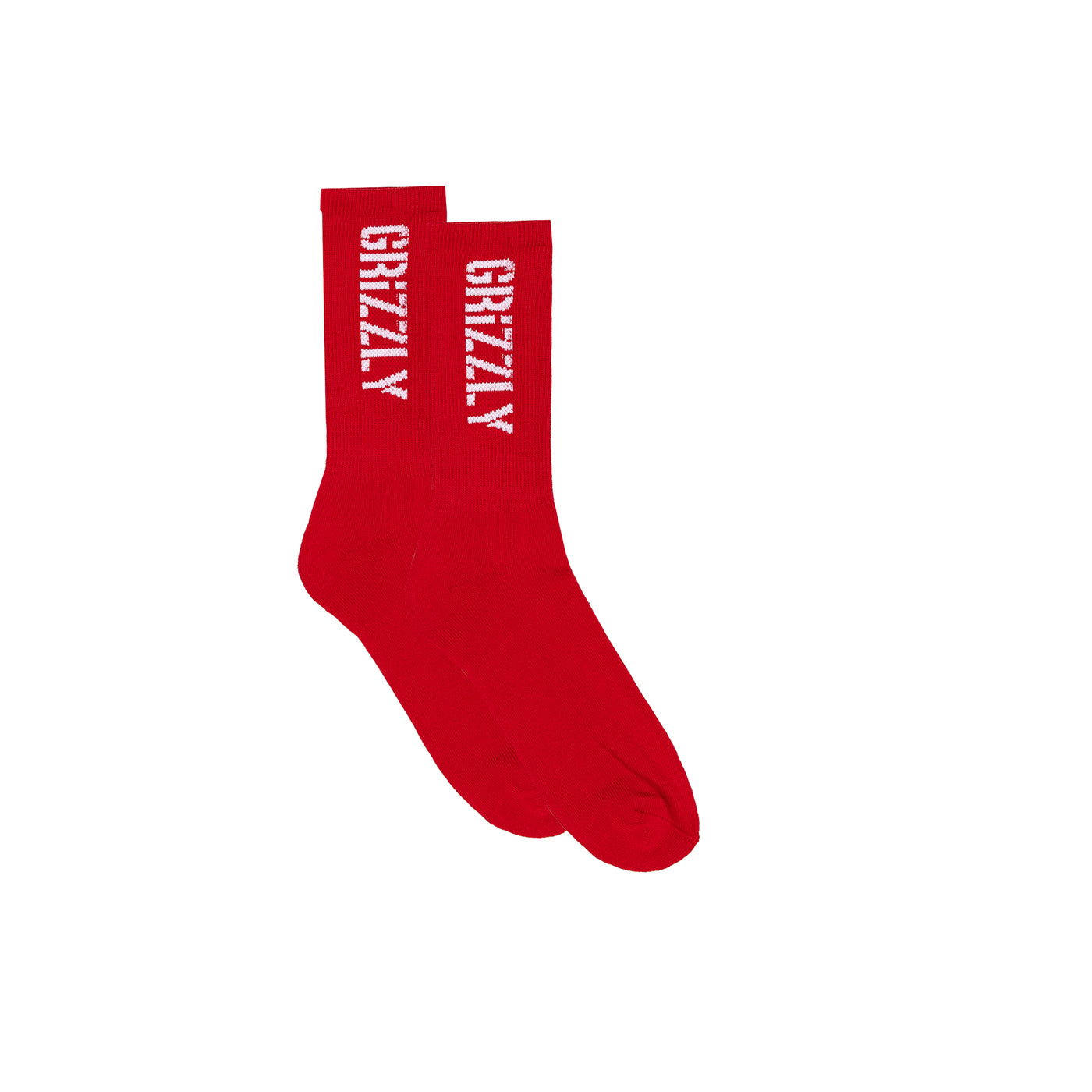 Stamp Socks - Red / White
