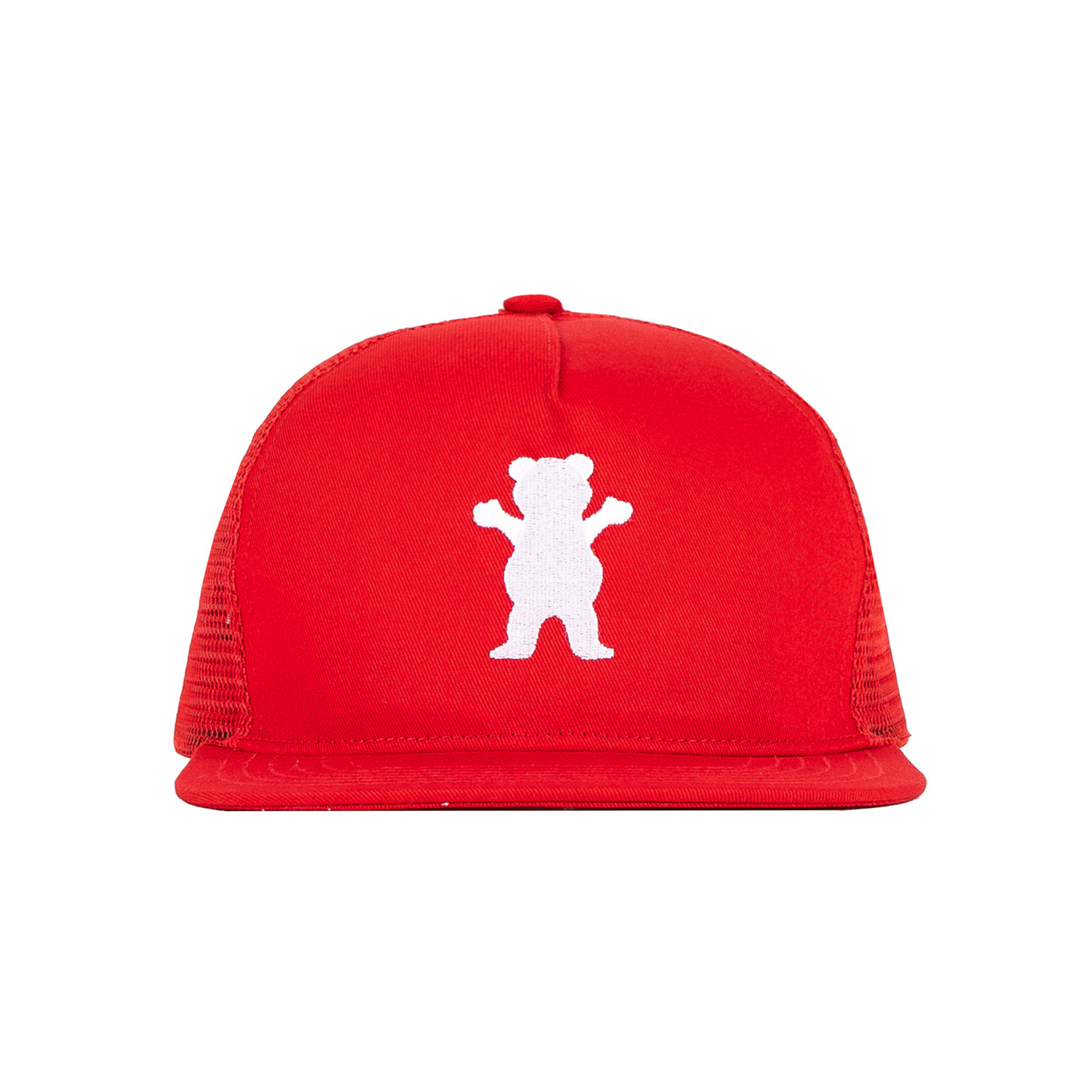 OG Bear Trucker Hat Red / White